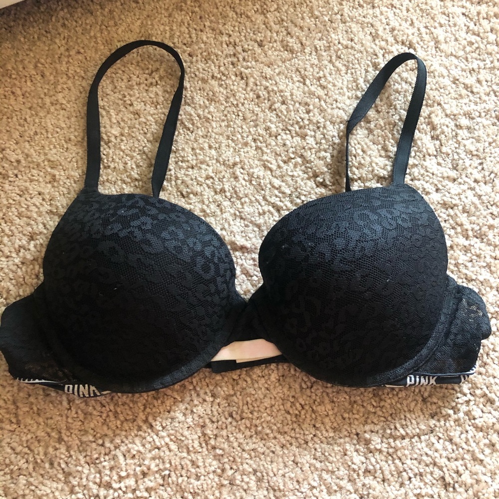 PINK CHEETAH PRINT BRA